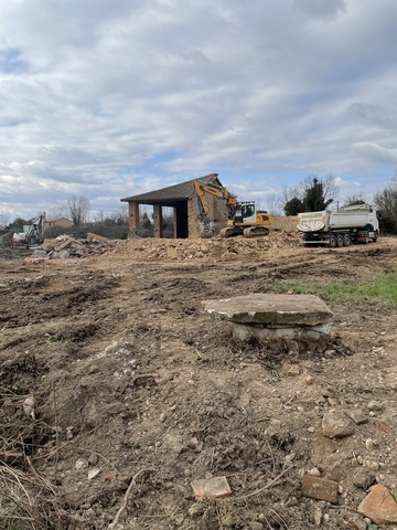 Démolition d'une ancienne ferme